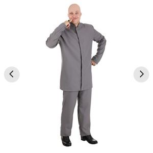 Dr. Evil Deluxe Adult Gray Suit Costume - new with tags!